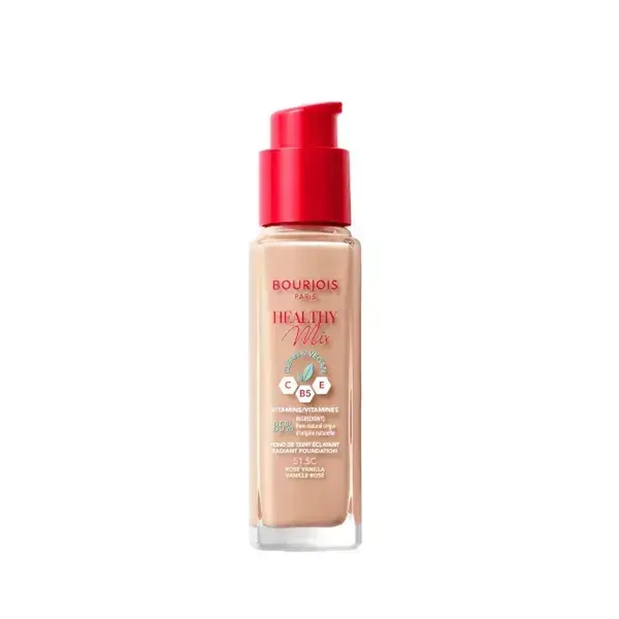 Bourjois Healthy Mix Clean, fondotinta, 51,5 Rosa Vaniglia, 30 ml