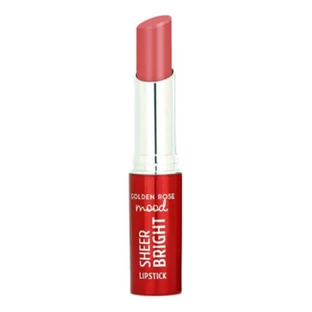 Golden Rose Mood Sheer Bright Lipstick, rouge à lèvres brillant, 106, 3.3 g