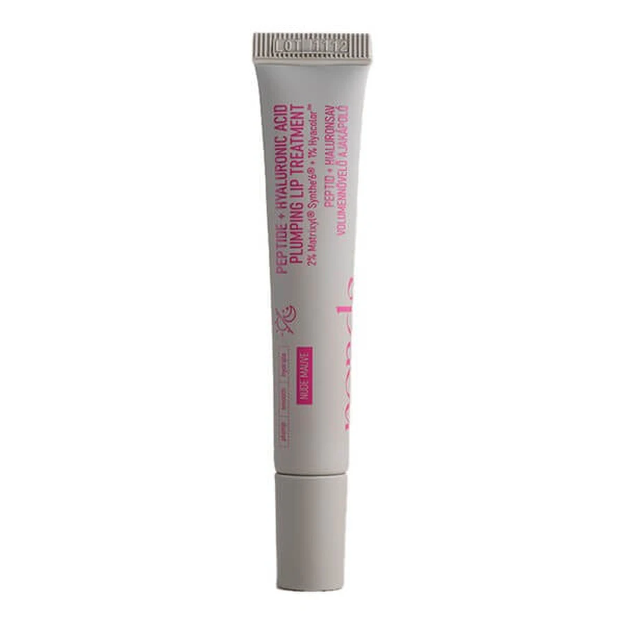 Nerds. Peptide+Hyaluronic Acid, peptide lip serum with hyaluronic acid, color Nude Mauve, 10 ml.