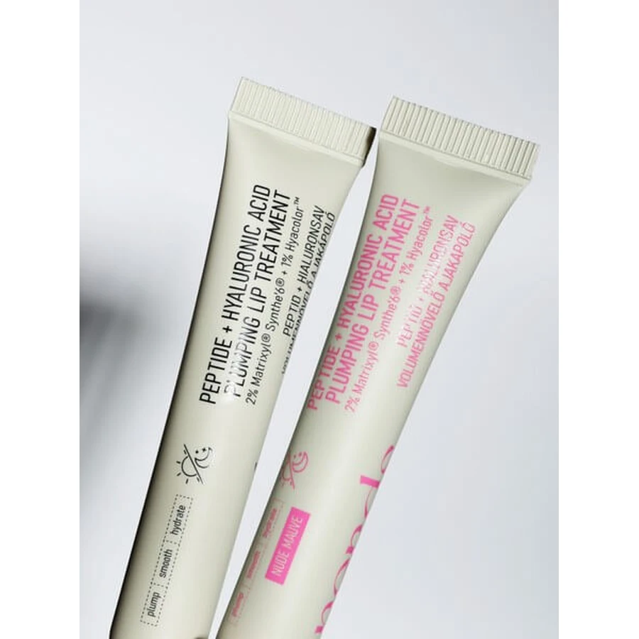 Nerds. Peptide+Hyaluronic Acid, peptide lip serum with hyaluronic acid, color Nude Mauve, 10 ml.
