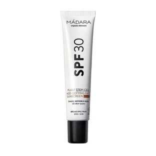 Madara Plant Steam Cell Leeftijdsverlagende Gezicht Zonnebrandcrème, anti-aging gezichtscrème SPF30, 10 ml