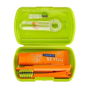 Curaprox Travel Set Ortho, set de viaje, verde, 1 ud.
