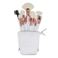 Ilu Basic, Set van 18 make-up kwasten + etui, wit