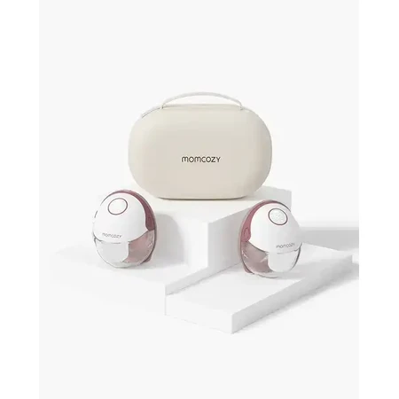 Momcozy M6, double breast pump, red color, 1 pc.