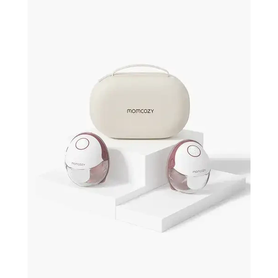 Momcozy M6, double breast pump, red color, 1 pc.