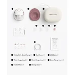 Momcozy M6, double breast pump, red color, 1 pc.
