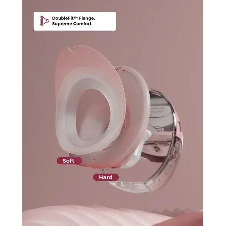 Momcozy M6, double breast pump, red color, 1 pc.