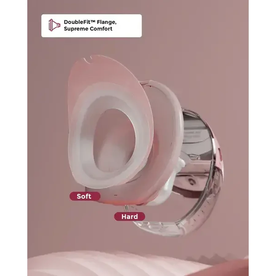 Momcozy M6, double breast pump, red color, 1 pc.