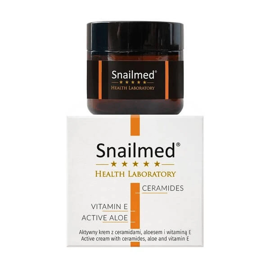 Snailmed, crema normalizadora con ceramidas y vitamina E, de día, 60 ml