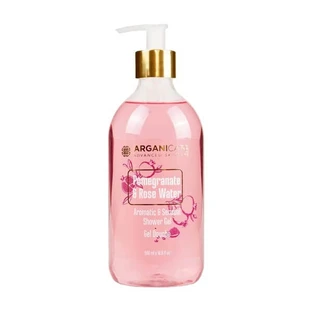 Arganicare ducha, gel de ducha con granada y agua de rosas, 500 ml
