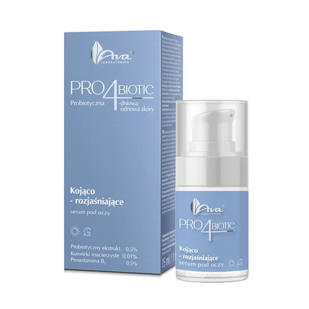 Ava Pro4Biotic, sérum apaisant et éclaircissant pour les yeux, 15 ml