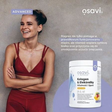Osavi Collageen &amp; Elektrolyten Vitaliteit en Sport, poeder, ananas-mango smaak, 390 g