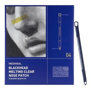 Mediheal Blackhead Melting Clear Nose Patch, nasal skin pore clearing kit, 4 x 3 ml + 4 x 3 ml