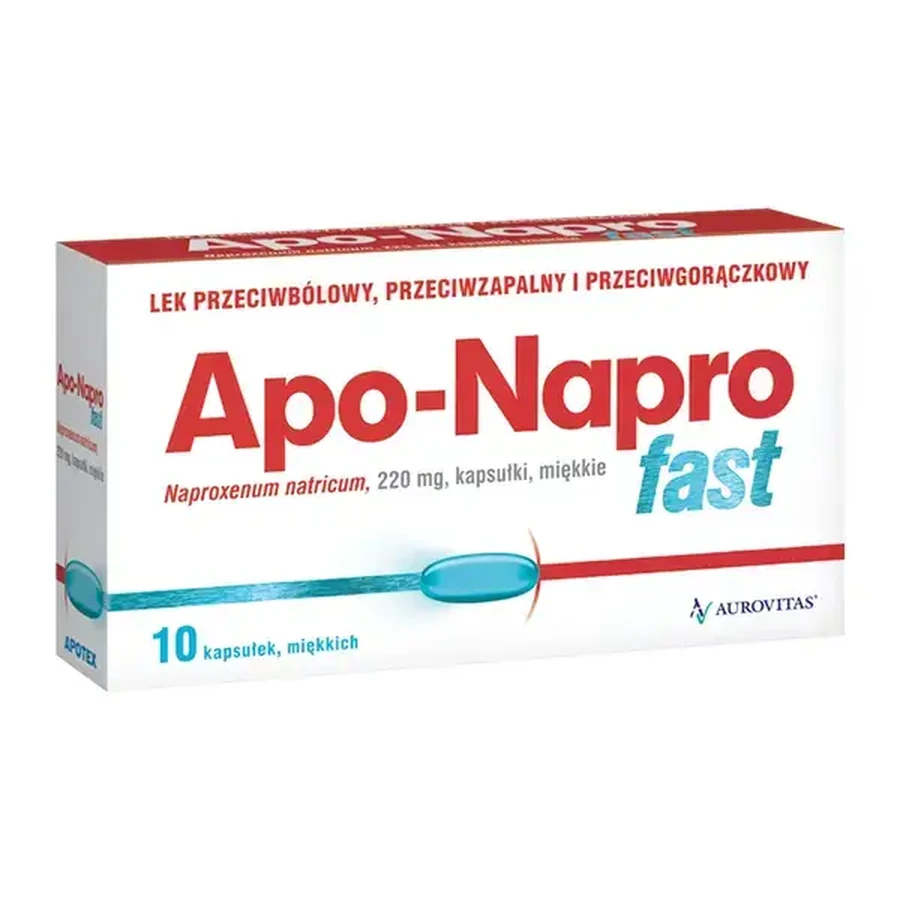 Apo-Napro Fast, 220 mg, soft capsules, 10 pcs.
