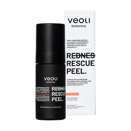 Veoli Botanica Redness Rescue Peel, peeling apaisant et lissant pour les capillaires, 30 ml