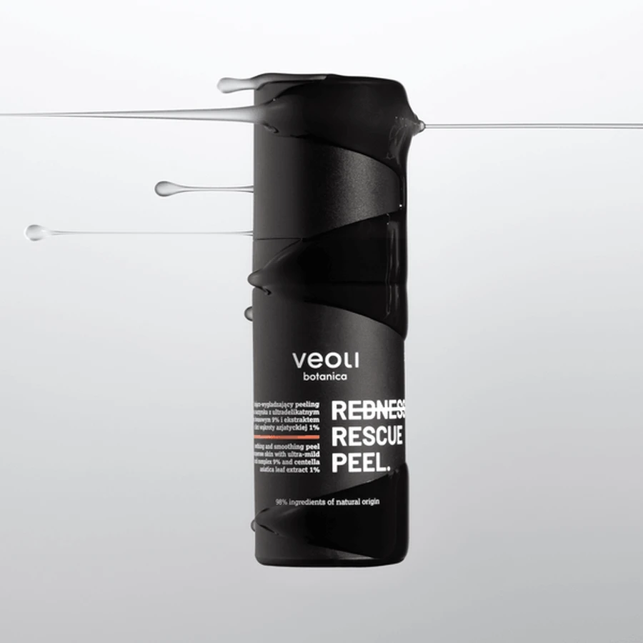 Veoli Botanica Redness Rescue Peel, peeling apaisant et lissant pour les capillaires, 30 ml