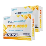 Lot de 2 x Allnutrition Vit D3 4000, gélules, 60 pcs.