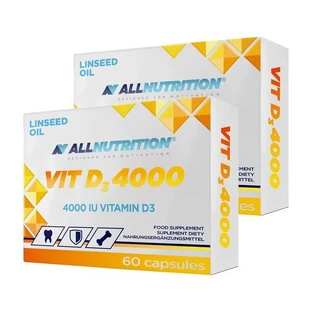 Lot de 2 x Allnutrition Vit D3 4000, gélules, 60 pcs.
