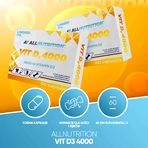Lot de 2 x Allnutrition Vit D3 4000, gélules, 60 pcs.