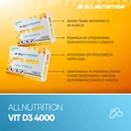 Lot de 2 x Allnutrition Vit D3 4000, gélules, 60 pcs.