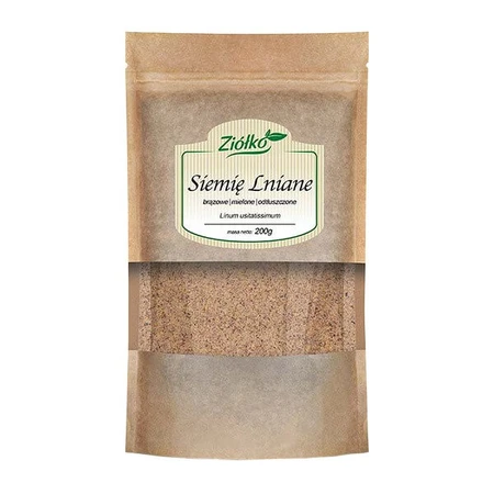 Kraut, braune gemahlene Leinsamen, entfettet, 200 g