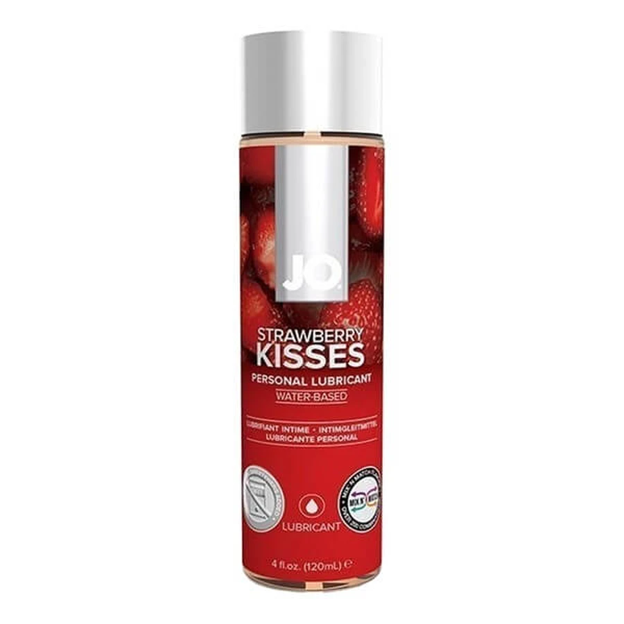 System JO, lubrifiant à base d'eau, fraise, 120 ml