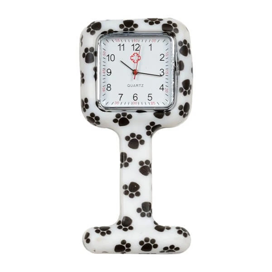 GIMA Nursing watch-foot print fantasy Nursing watch-square silicone watch