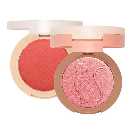 J.Cat Beauty 2 in 1 Piece of Cake Blush + Highlighter, blush et highlighter 2-en-1 105 One in a melon, 12.1 g