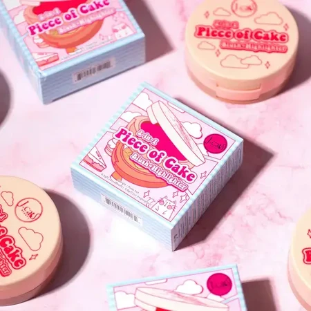 J.Cat Beauty 2 in 1 Piece of Cake Blush + Highlighter, blush et highlighter 2-en-1 105 One in a melon, 12.1 g