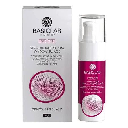 BasicLab Esteticus, stimulating balancing serum with retinal for the night, 30 ml