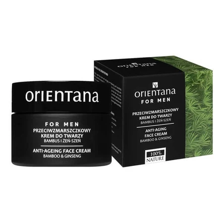 Orientana, Anti-Falten-Creme für Männer, Bambus und Ginseng, 50 ml