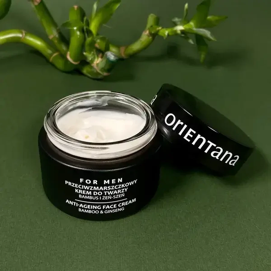 Orientana, Anti-Falten-Creme für Männer, Bambus und Ginseng, 50 ml