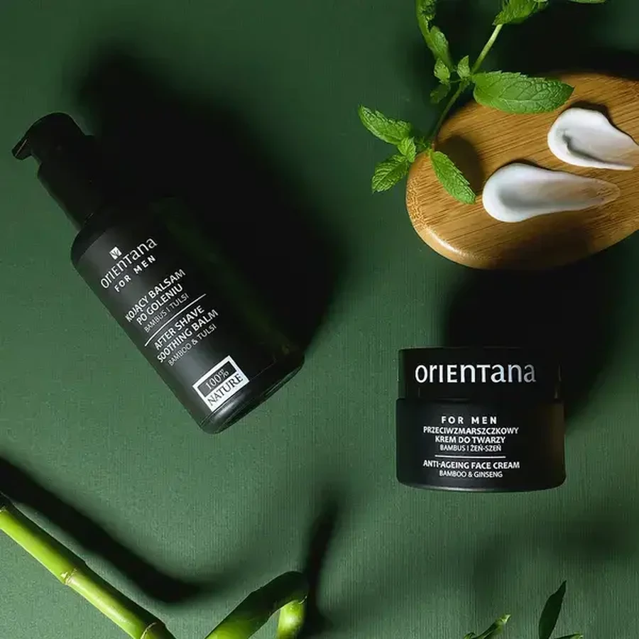 Orientana, Anti-Falten-Creme für Männer, Bambus und Ginseng, 50 ml