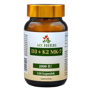 My Herbs D3+K2 MK7, Kapseln, 120 Stk.