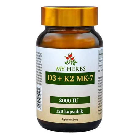 My Herbs D3+K2 MK7, Kapseln, 120 Stk.