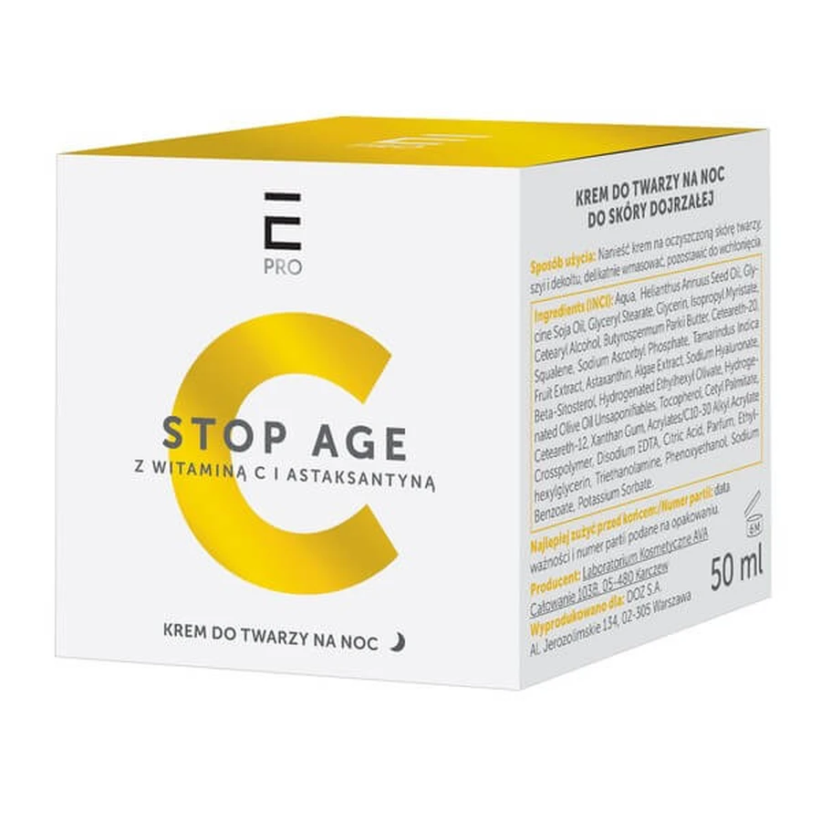Enilome Pro Stop Age, night face cream, 50 ml