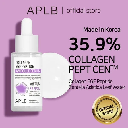 APLB Collagen EGF Peptide Ampoule, facial firming serum with collagen and EGF peptides, 40 ml
