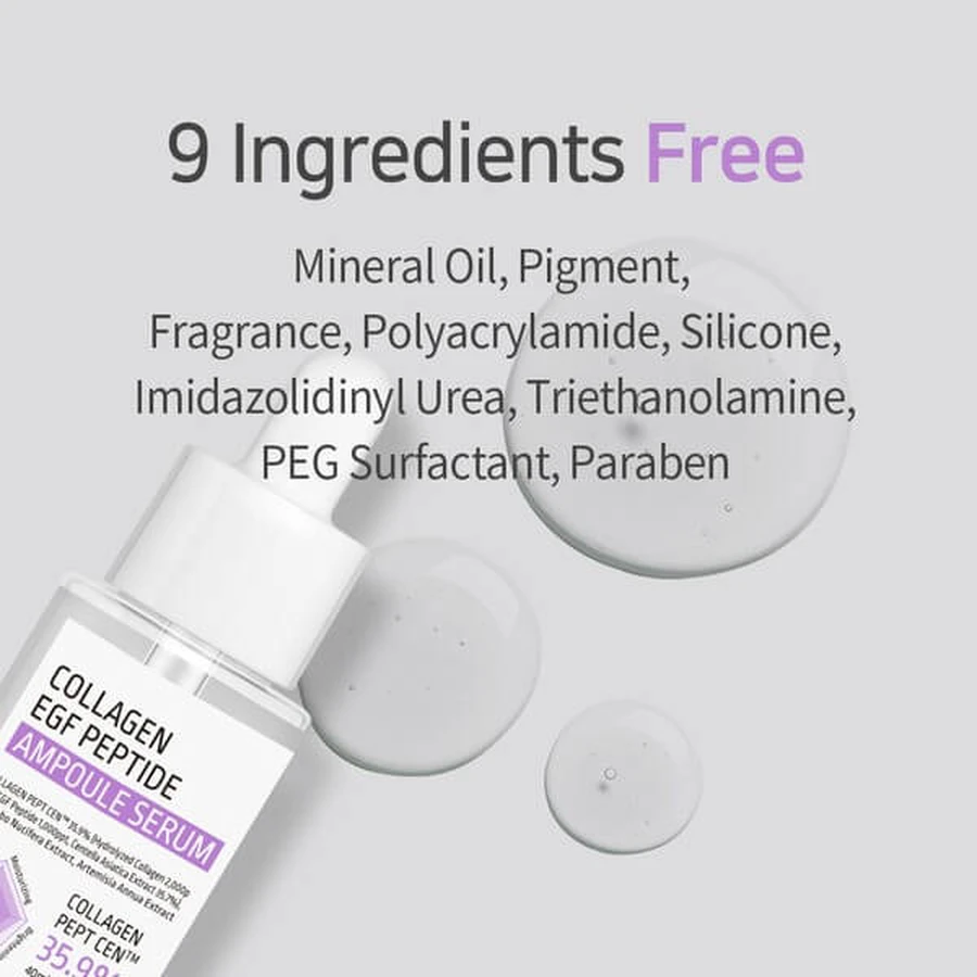 APLB Collagen EGF Peptide Ampoule, facial firming serum with collagen and EGF peptides, 40 ml