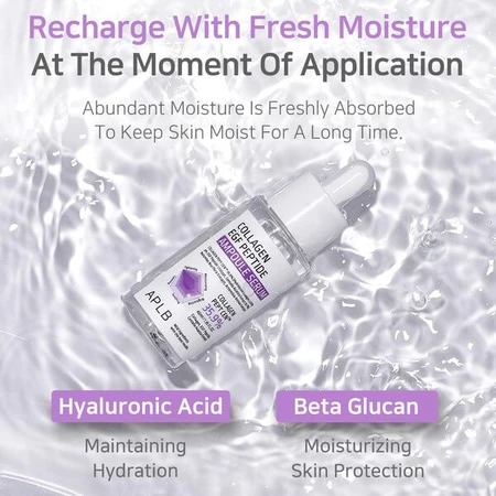 APLB Collagen EGF Peptide Ampoule, facial firming serum with collagen and EGF peptides, 40 ml