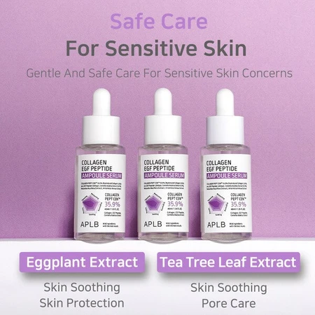 APLB Collagen EGF Peptide Ampoule, facial firming serum with collagen and EGF peptides, 40 ml