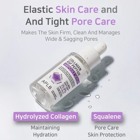 APLB Collagen EGF Peptide Ampoule, facial firming serum with collagen and EGF peptides, 40 ml