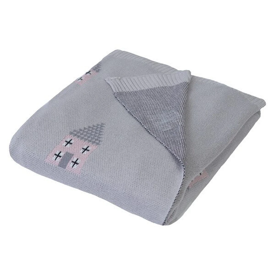 Babymatex Pattern, manta de bambú, 80 x 100 cm, gris, 1 ud.