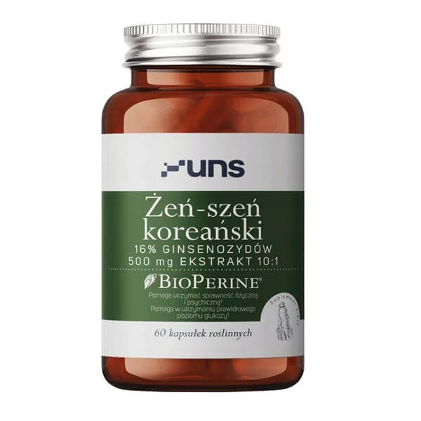 Uns Korean Ginseng+Bioperine, capsules, 60 pcs.