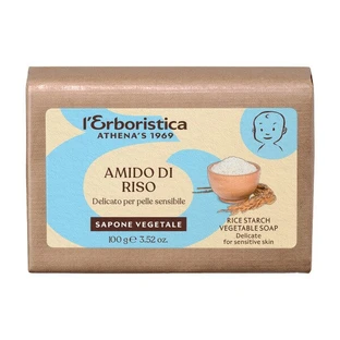 L'Erboristica, jabón vegetal con almidón de arroz, 100 g