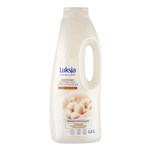 Luxja Crème &amp; Sofrt, romige badlotion, verzachtende katoenmelk en provitamine B5, 1,5 l