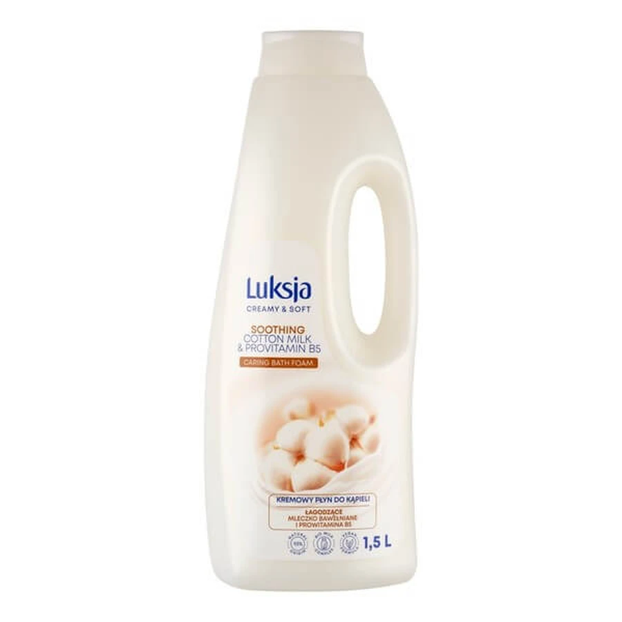 Luxja Crème &amp; Sofrt, romige badlotion, verzachtende katoenmelk en provitamine B5, 1,5 l