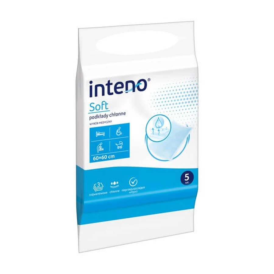Inteno Soft, coussinets absorbants, 60 cm x 60 cm, 5 pcs.
