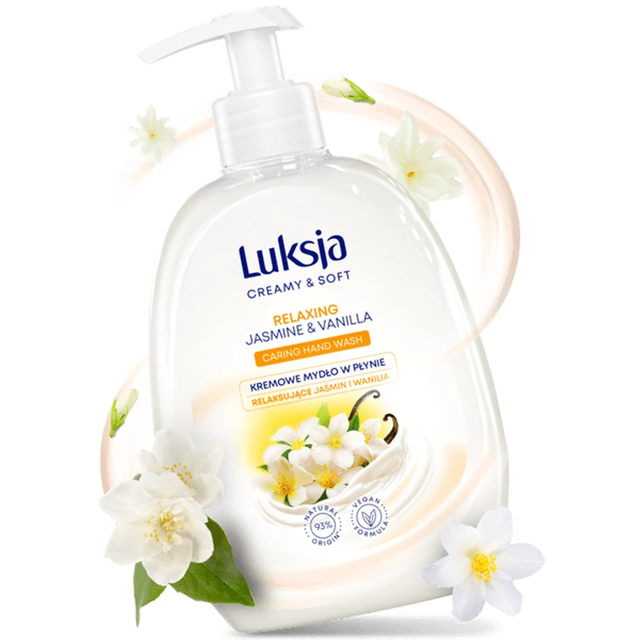 Luxja Creamy &amp; Sanfte, entspannende Flüssigseife, Jasmin und Vanille, 500 ml