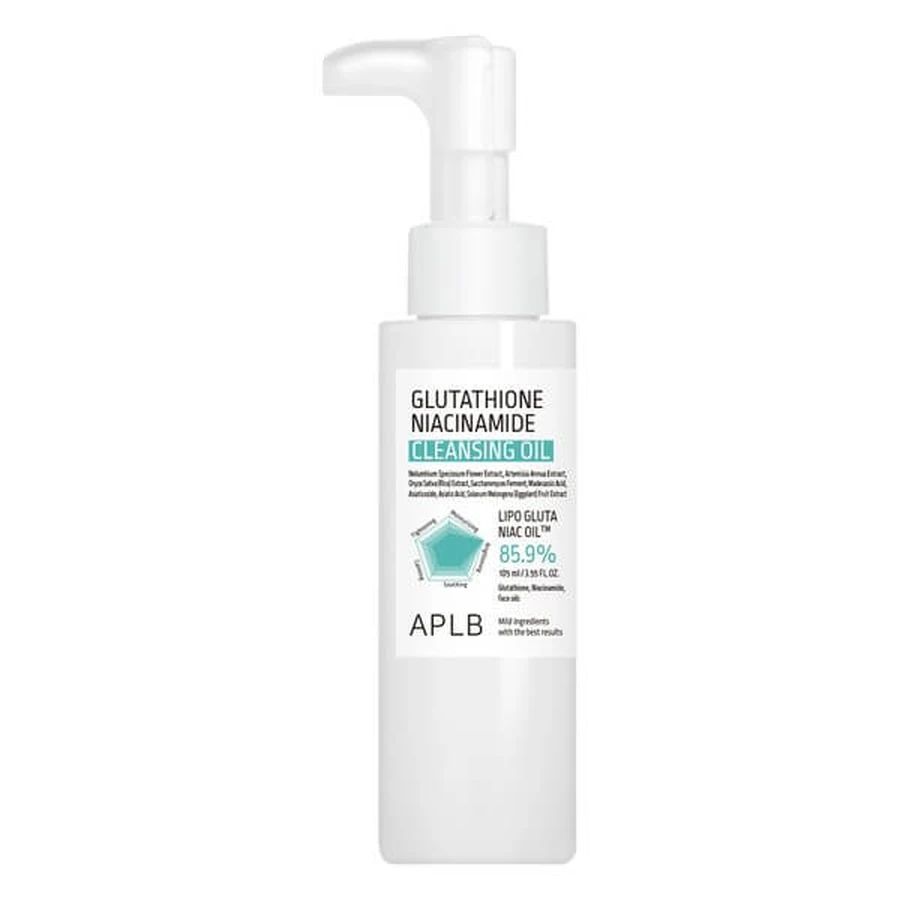 APLB Glutathione Niacinamide Cleansing Oil, facial cleansing oil, 105 ml
