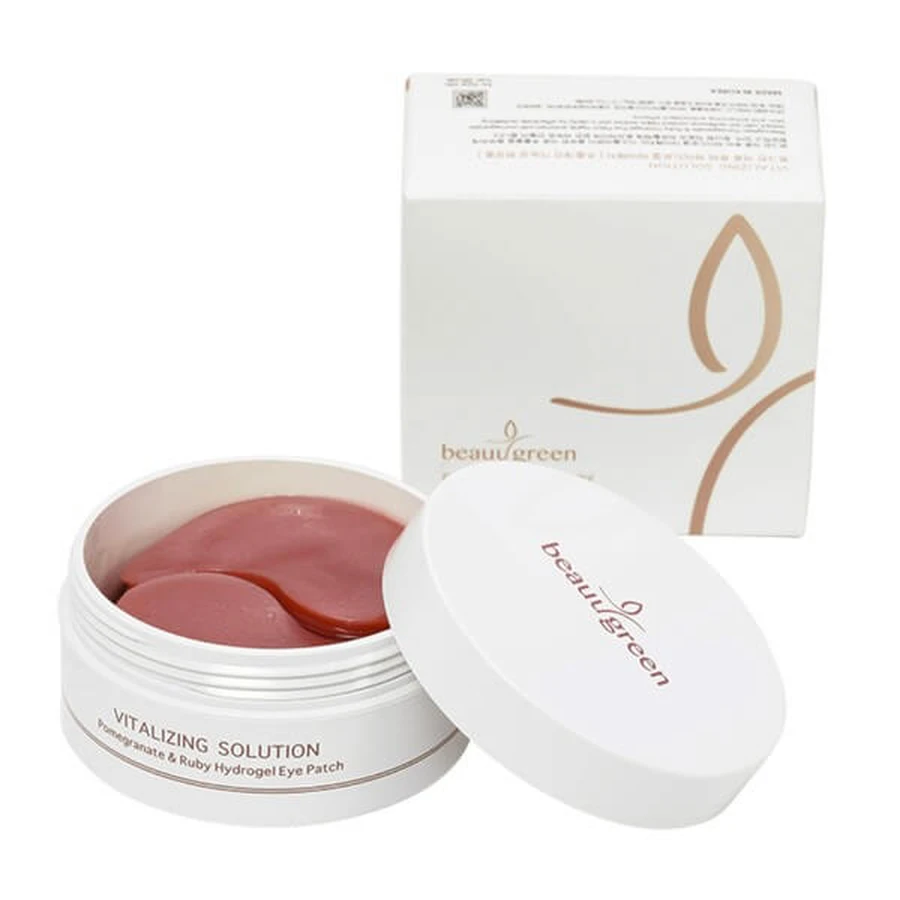 Beauugreen Pomegranate &amp; Ruby, hydrogel eye pads, 60 pcs.